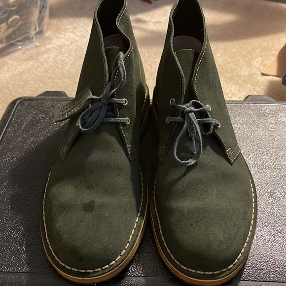 Clarks Desert Boots Sz 12 mens forest green